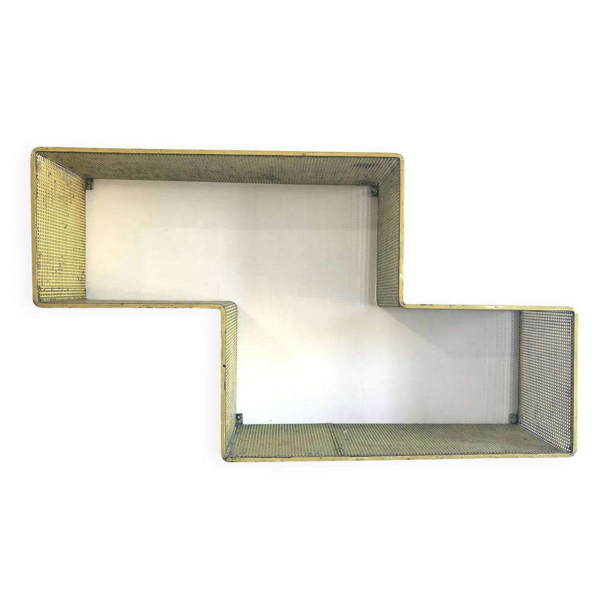 Etagère « Dedal » Mathieu Matégot / vintage 1950 / Jaune
