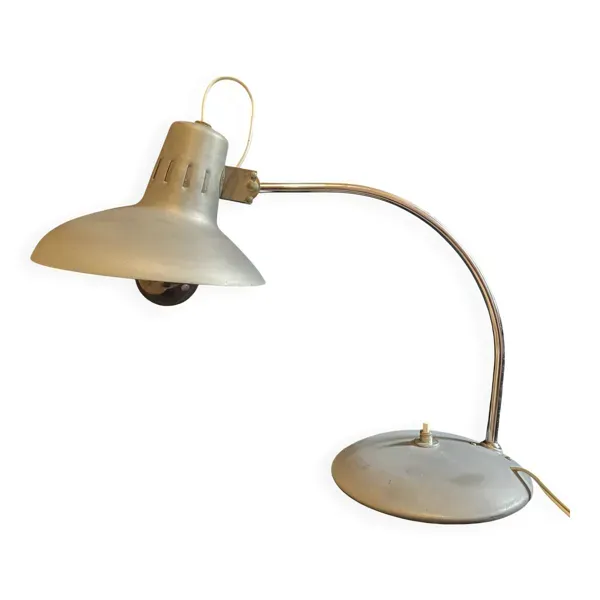 Lampe de table industrielle, Bauhaus, année 50