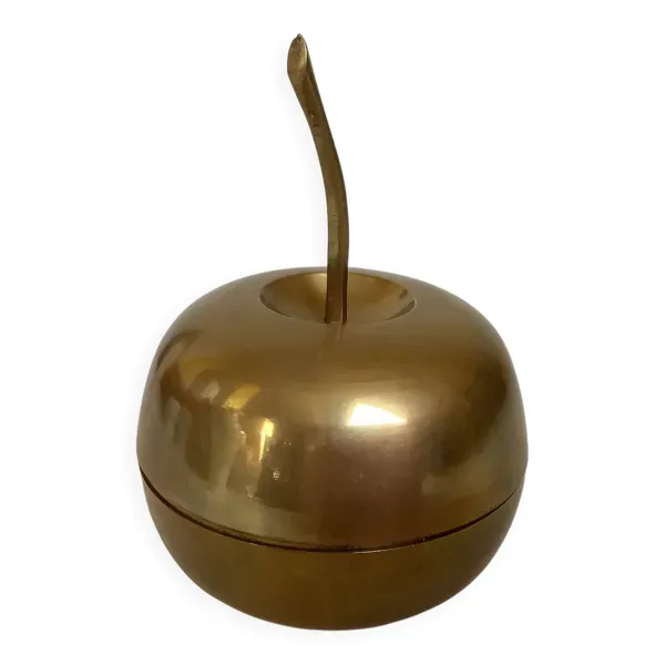Vide poche boîte pomme en laiton