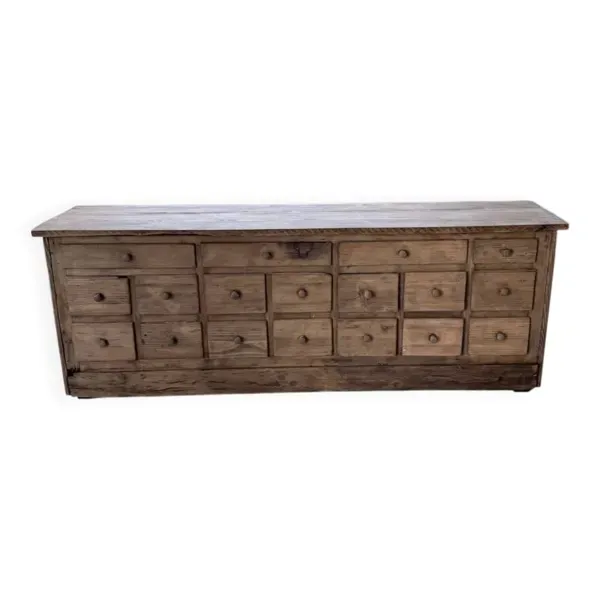 Meuble de métier 1950 en pin