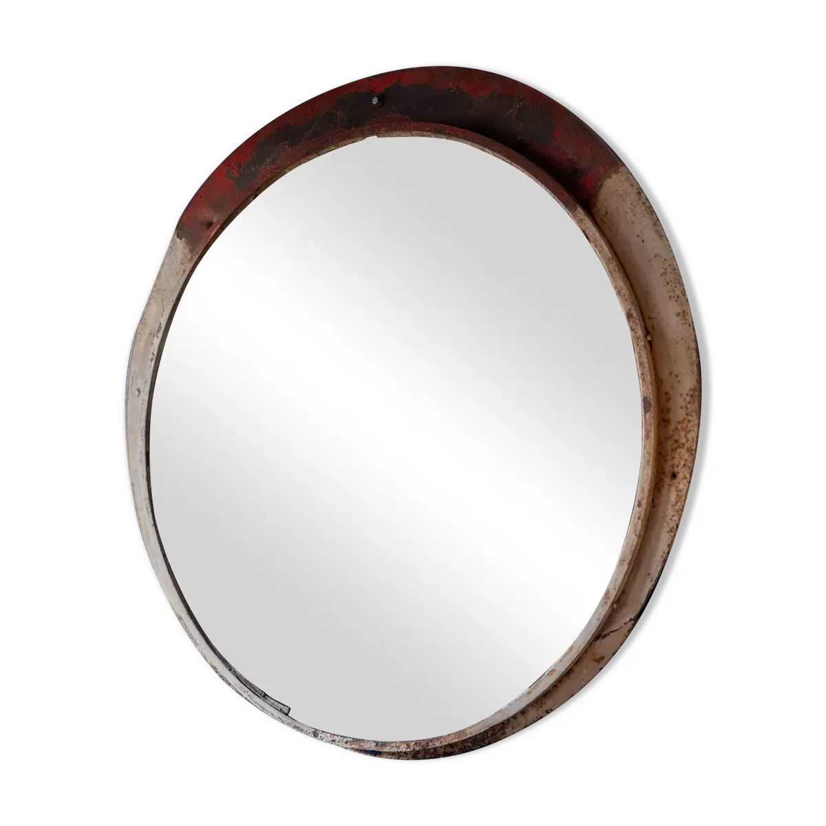 Miroir convexe tchèque industriel, années 1960 - 135cm