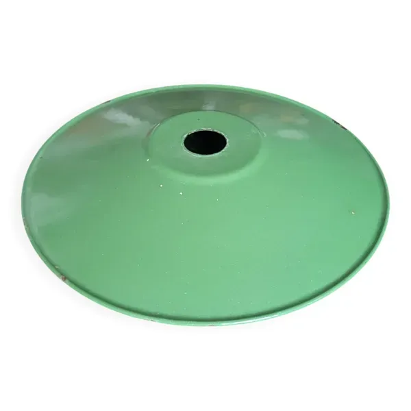 Abat jour en tôle émaillée vert