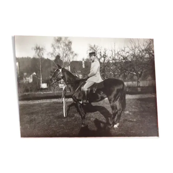 Photographie ancienne cavalier