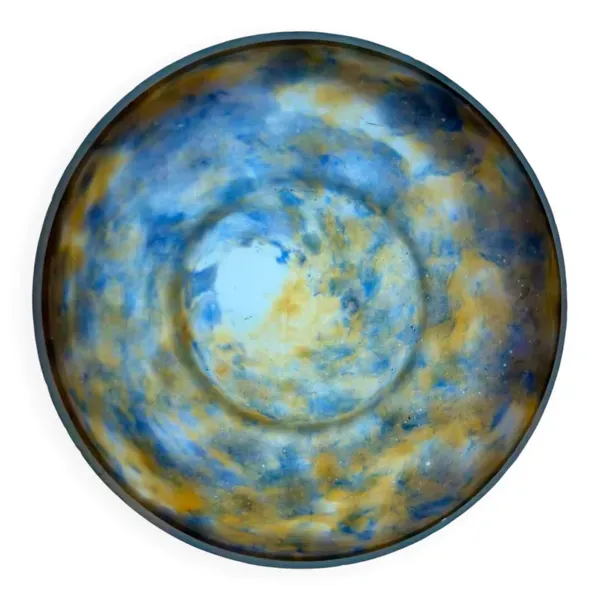 Petite coupe en pâte de verre Muller Frères Lunéville, en verre multic