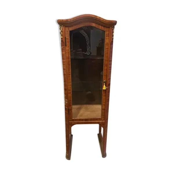 Petite vitrine Louis XVI en marqueterie