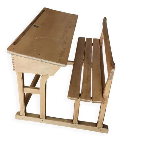 Pupitre d'écolier double