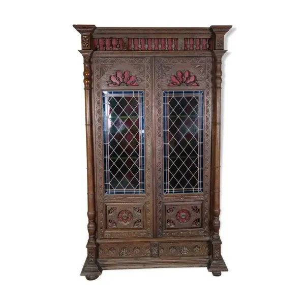 Bibliothèque en chêne 1900