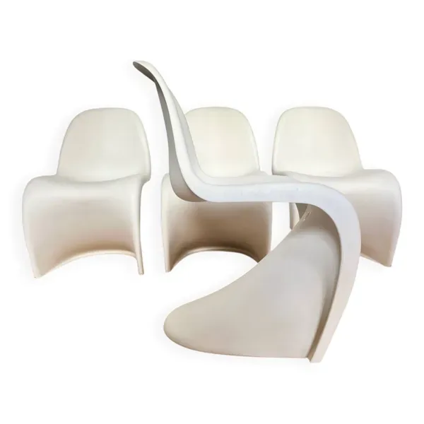 4 chaises Verner Panton édition Vitra