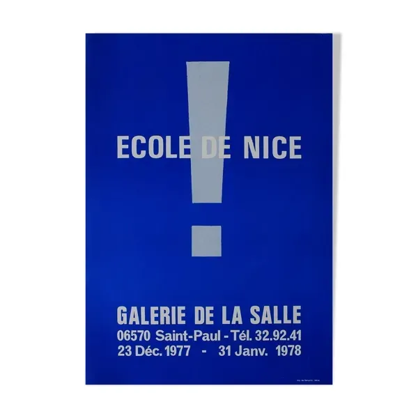 Affiche Ecole de Nice