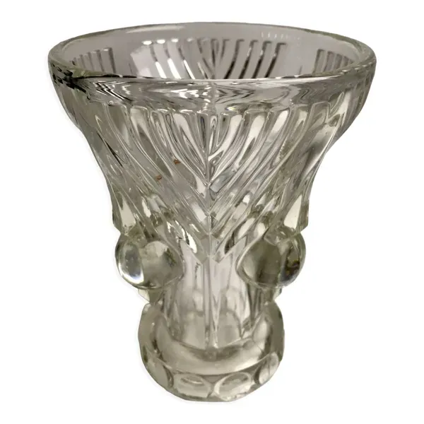 Vase en cristal art déco années 30