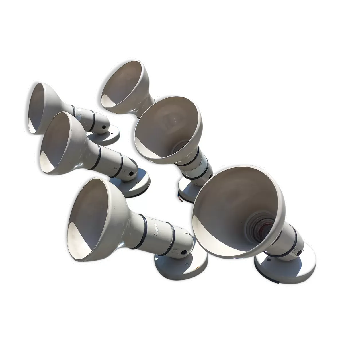 Set de 6 appliques spots orientables  Lita des années 70