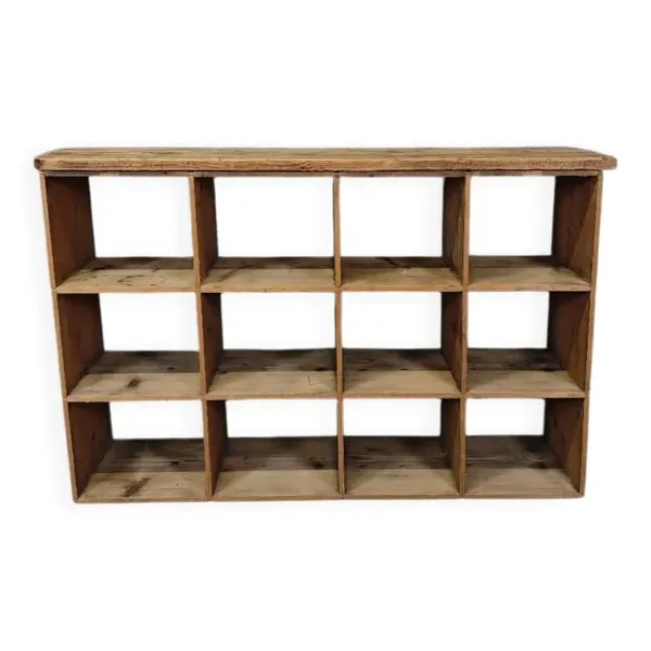 Meuble de métier en bois brut