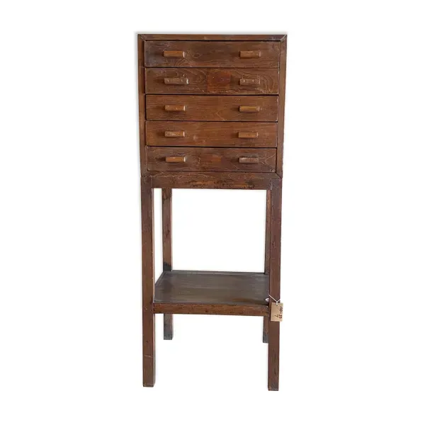 Magnifique meuble de métier en teck ancien