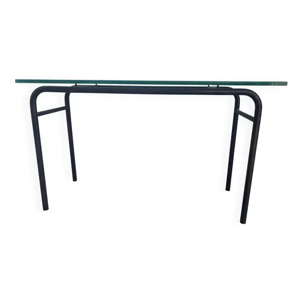 Bureau ecolier avec plateau en verre