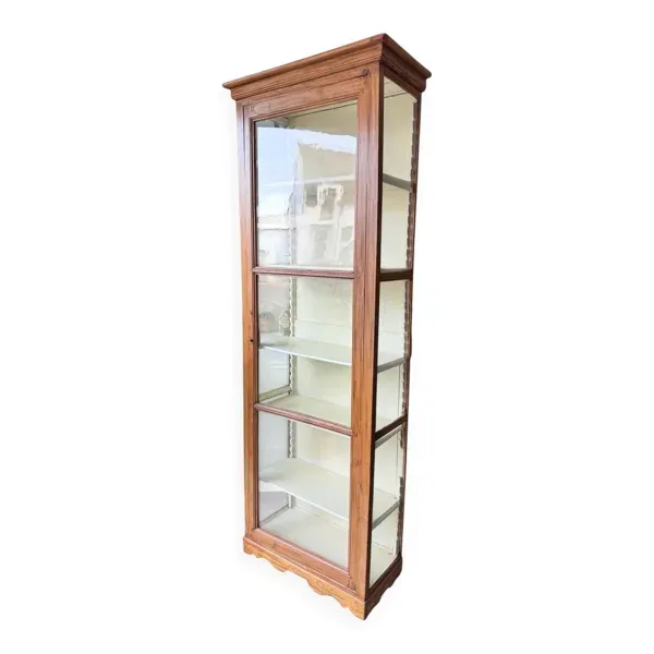 Vitrine ancienne, petit vaisselier, bibliothèque ancienne vitré