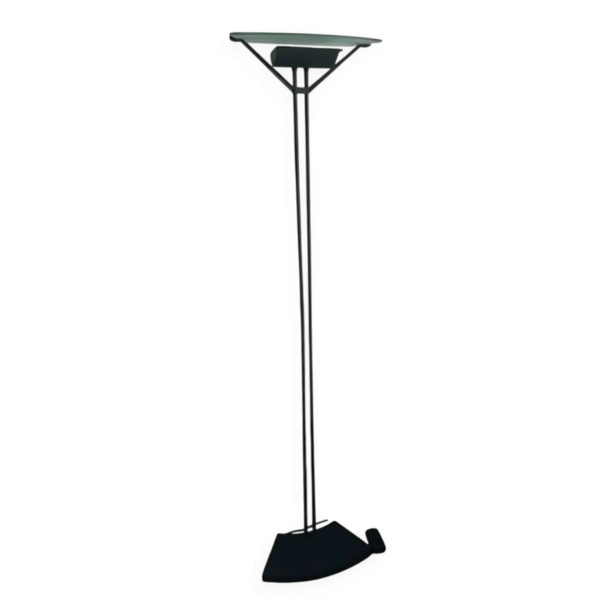 Lampadaire halogène noir – design Sigheaki Asahara, circa 1980