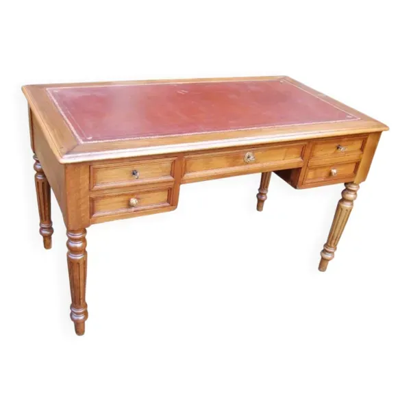 Bureau Louis Philippe en noyer fin du 19e siècle