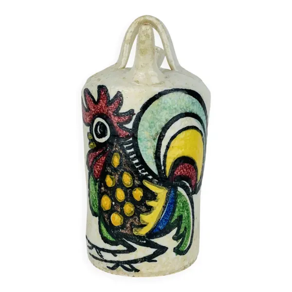 Pichet gargoulette céramique par Pablo Sanguino, coq, années 60