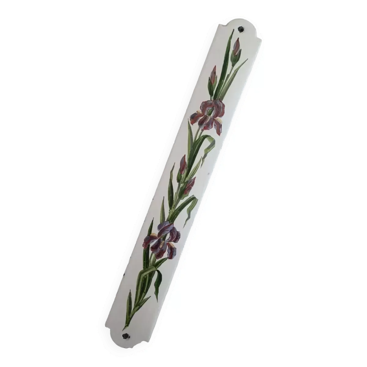 Plaque de porte en tôle émaillée