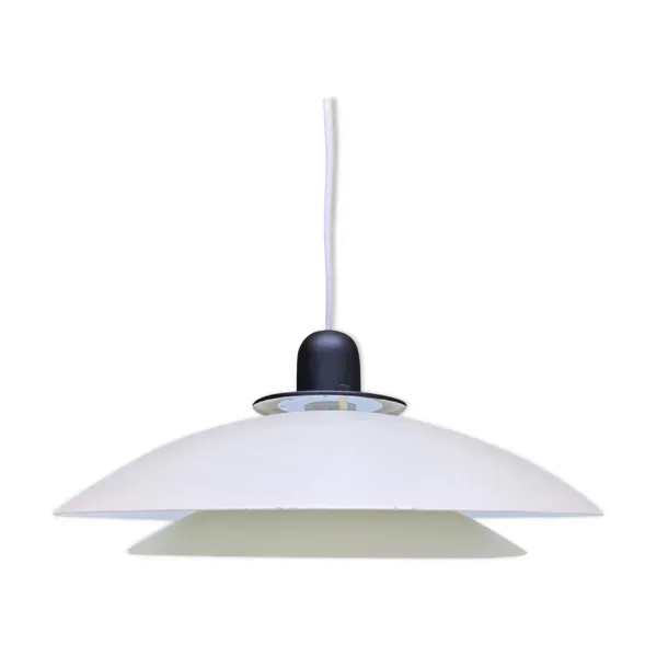 Suspension vintage couleur blanche  danoise des années 70