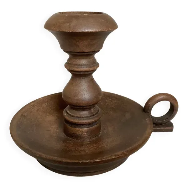 Bougeoir rat de cave en bois