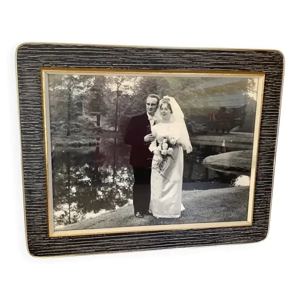 Photographie de mariés, années 60