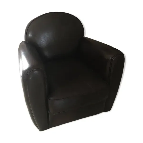 Fauteuil club vintage en cuir