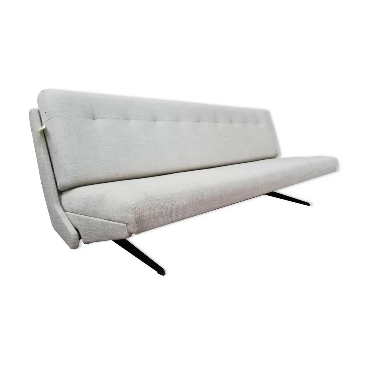 Grand Canapé lit convertible vintage, années 70, Tchécoslovaquie