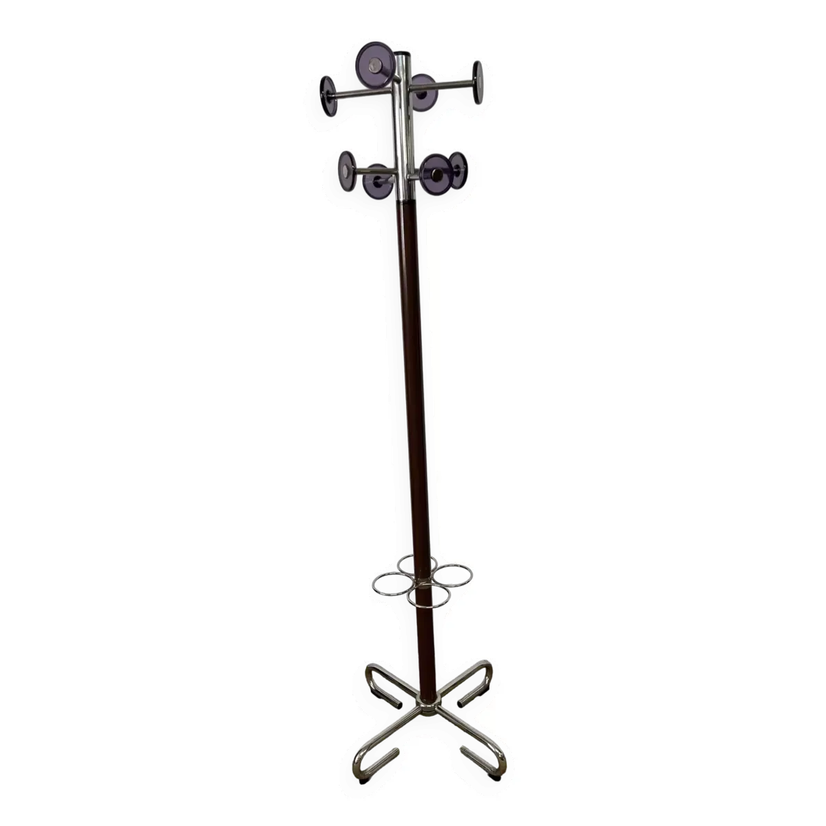 Porte manteau industriel en métal chromé