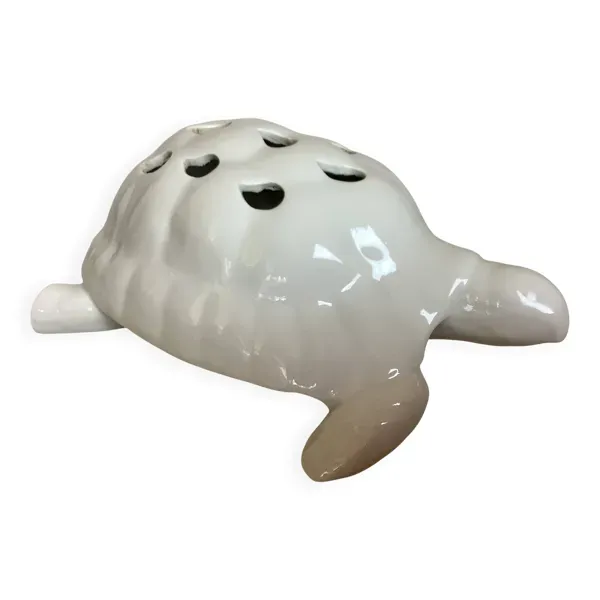 Vase pique fleurs tortue