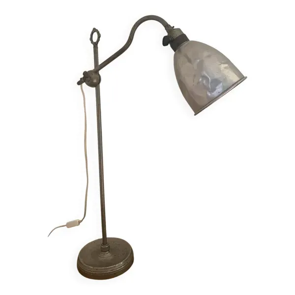 Lampe d’atelier industrielle en métal, années 50-60