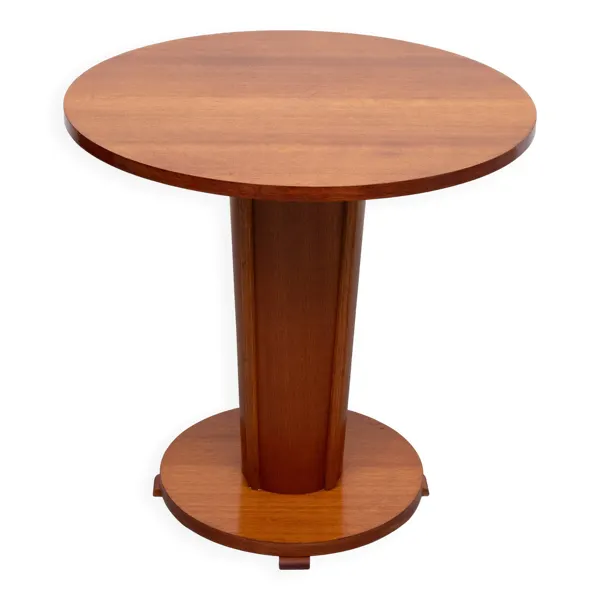 Superbe table ronde Art Déco de l'école d'Amsterdam des années 1930.