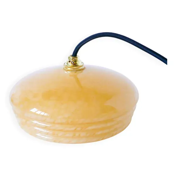 Suspension en verre Clichy jaune, 1930