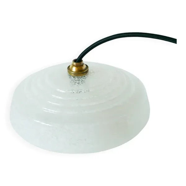 Suspension en verre de Clichy blanc, 1930