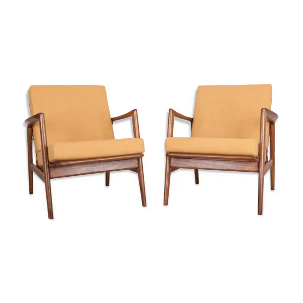Paire de fauteuils 300-139 par Swarzędzka Factory, années 1960