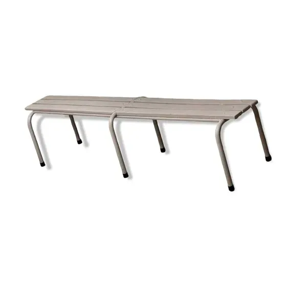 Banc d'école relooké mauve clair 1970 taille adulte