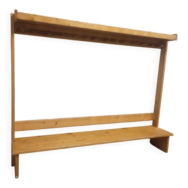 Vestiaire banc d'école maternelle