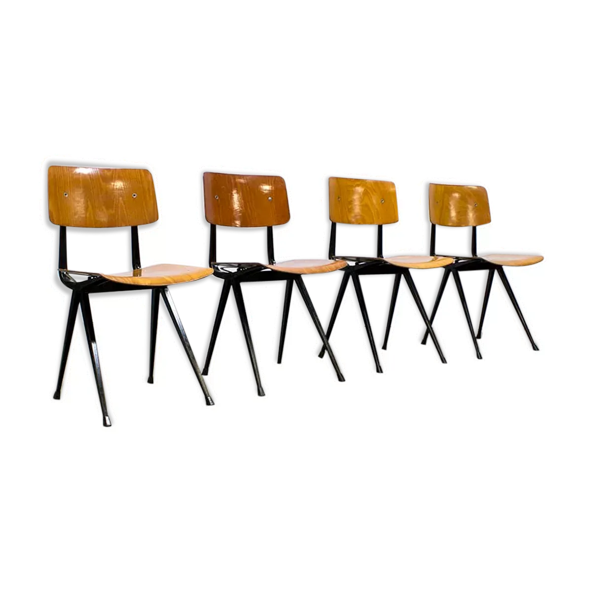 Chaises d'école industrielle