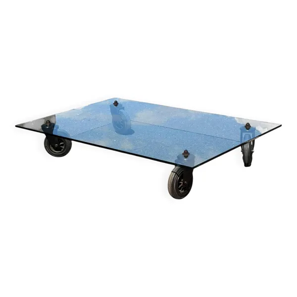 Table Basse Tavolo con Ruote Gae Aulenti FontanaArte Format XXL 150x100