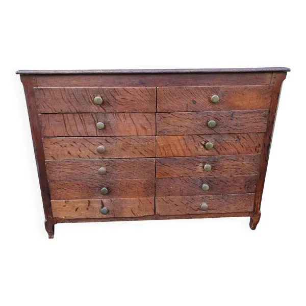 Meuble de metier chene debut XXe
