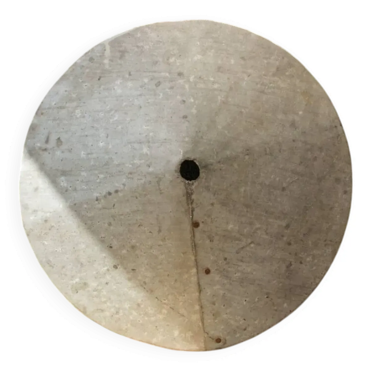 Abat-jour en zinc riveté, art populaire