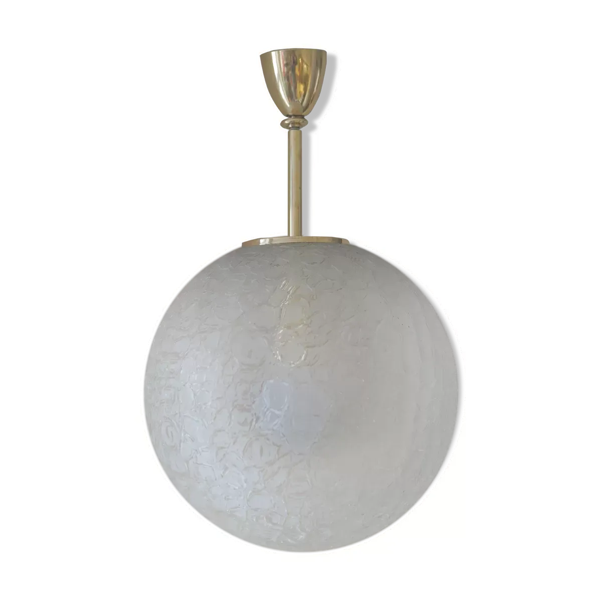 Large Handblown Glass Pendant from Doria Leuchten, 1960s