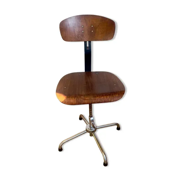 Chaise d’atelier industrielle Stella