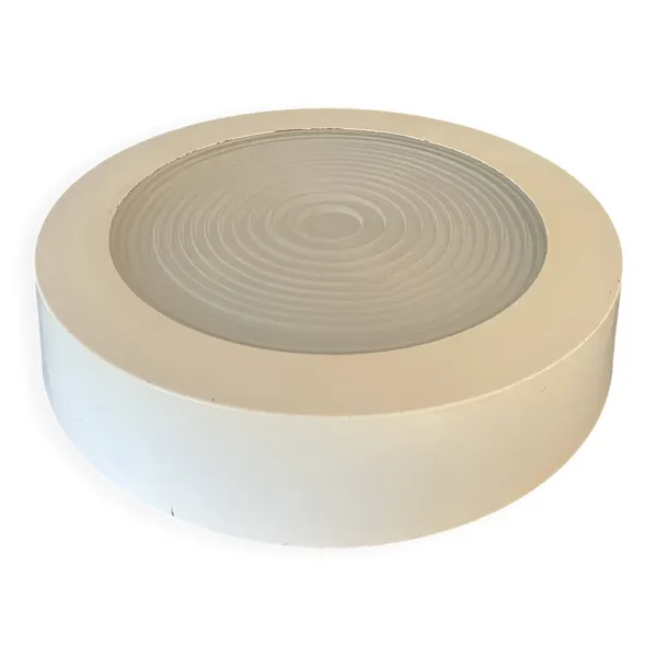 Plafonnier Holophane en métal laqué