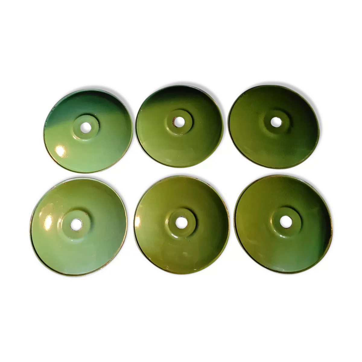 Lot de 6 Gamelles en tôle émaillée