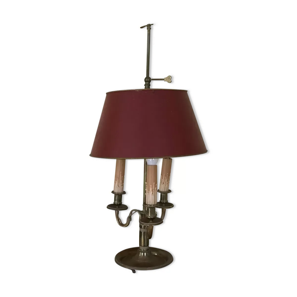 Lampe bouillotte a trois lumières de style louis xvi xx siècle