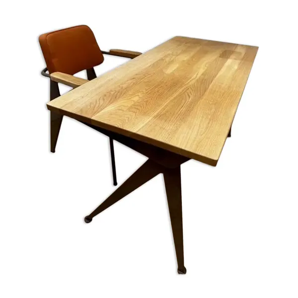 Bureau Direction – Jean Prouvé pour Vitra – Chêne massif – Édition 2014
