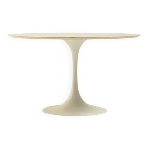Table à manger sur pied rare par Raymond Loewy pour Doubinski Frères, DF2000 se