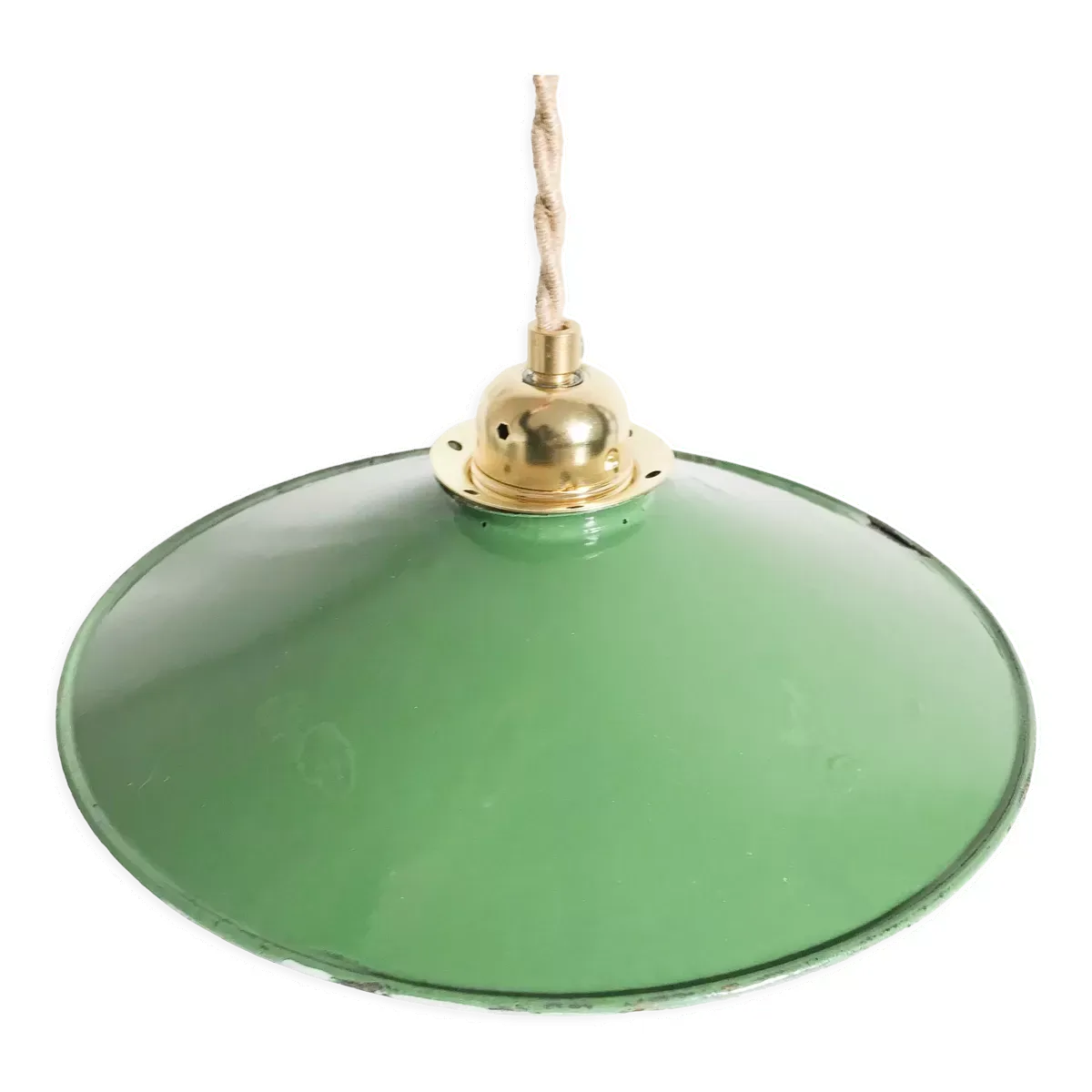 Suspension métal vert