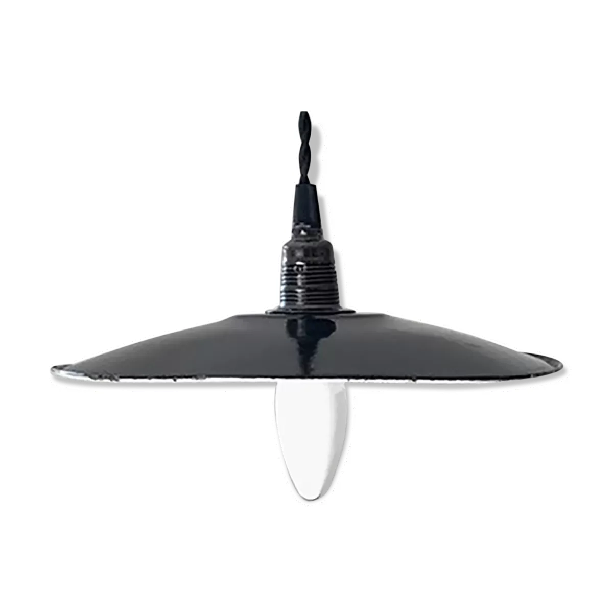 Suspension abat-jour en métal noir